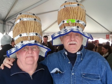It is vital to keep your head covered and warm at a winter beer festival.