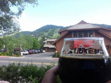 I rather enjoy drinking a quality porter like the EZE while looking at the mountains.