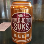 Oklahoma Sucks beer
